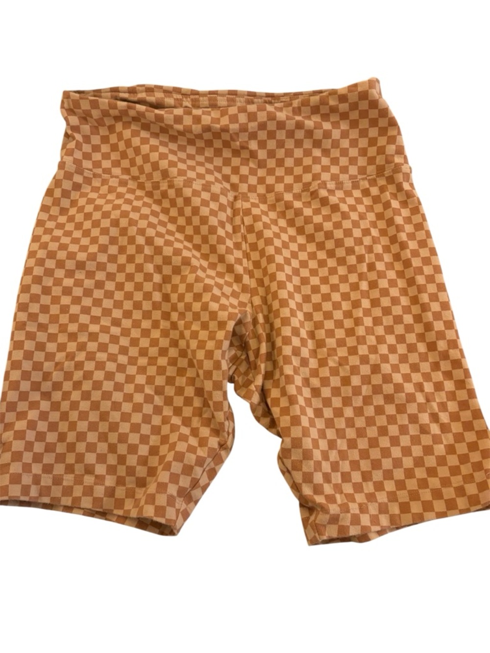 No Boundaries Solid High-Waist Shorts - Tan